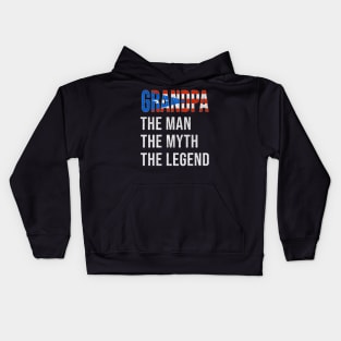 Grand Father Puerto Rican Grandpa The Man The Myth The Legend - Gift for Puerto Rican Dad With Roots From  Puerto Rico Kids Hoodie